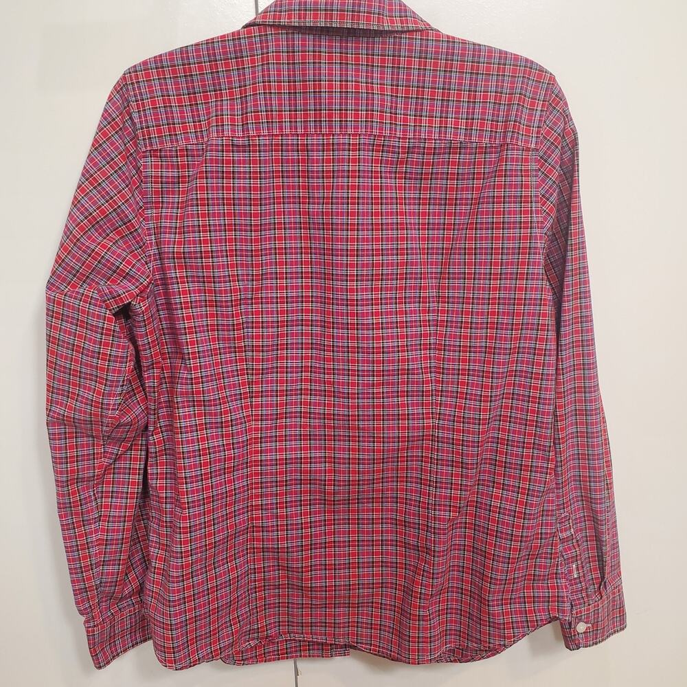 CLASSIC OUTDOOR VIBE! L.L. Bean Plaid Flannel Button Down - Picture 3 of 11